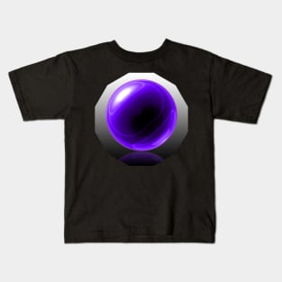 Purple Glass Orb Kids T-Shirt